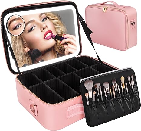 Smart  LED Cosmetic Case with Mirror